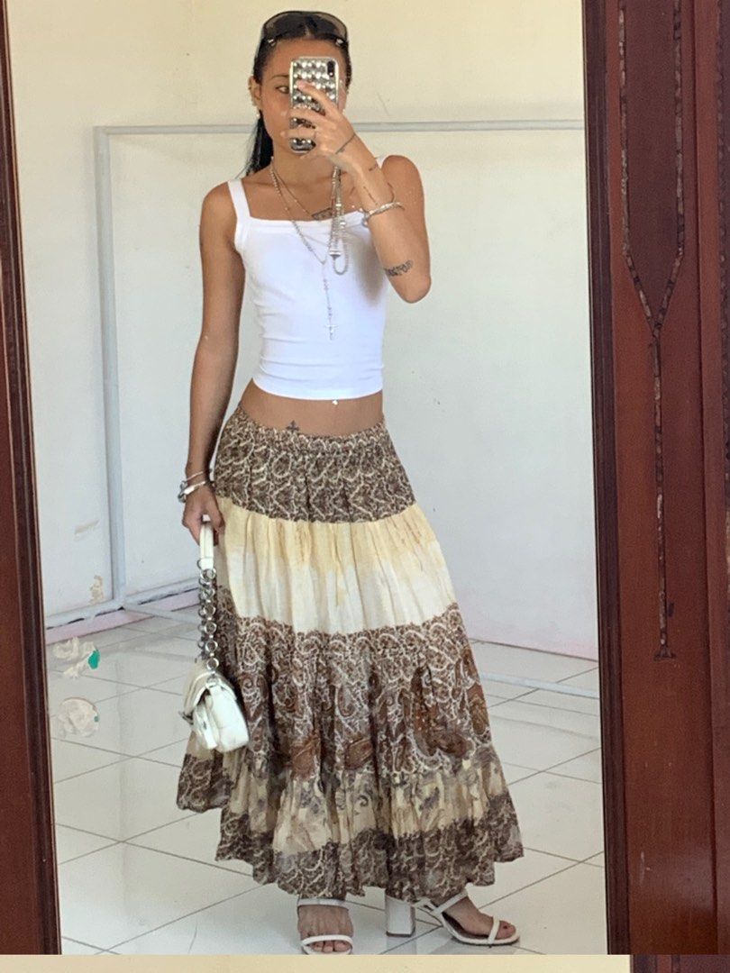Boho maxi clearance skirt 60
