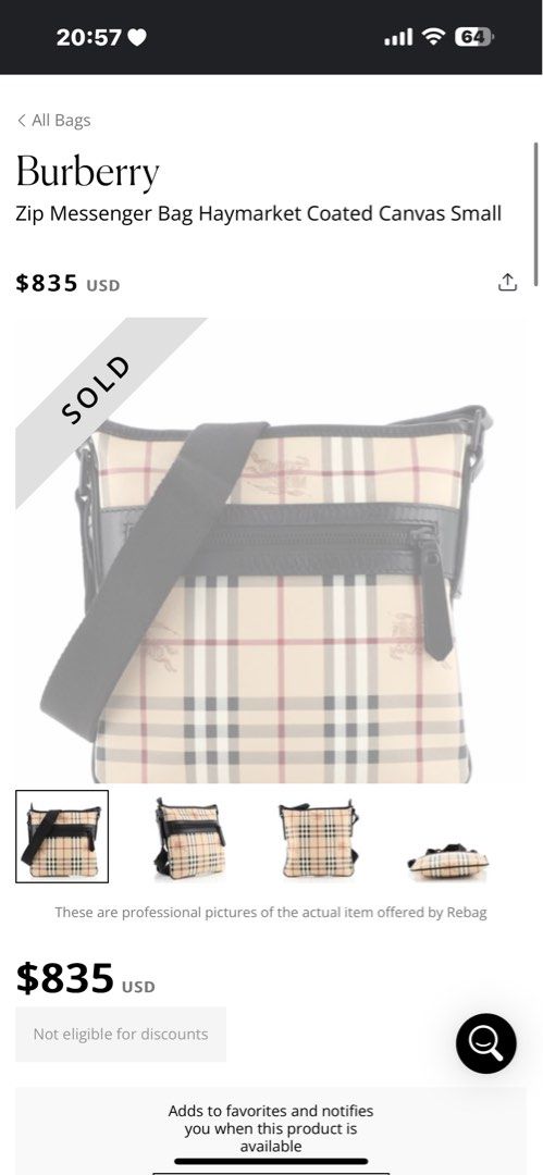 Borsello uomo burberry online