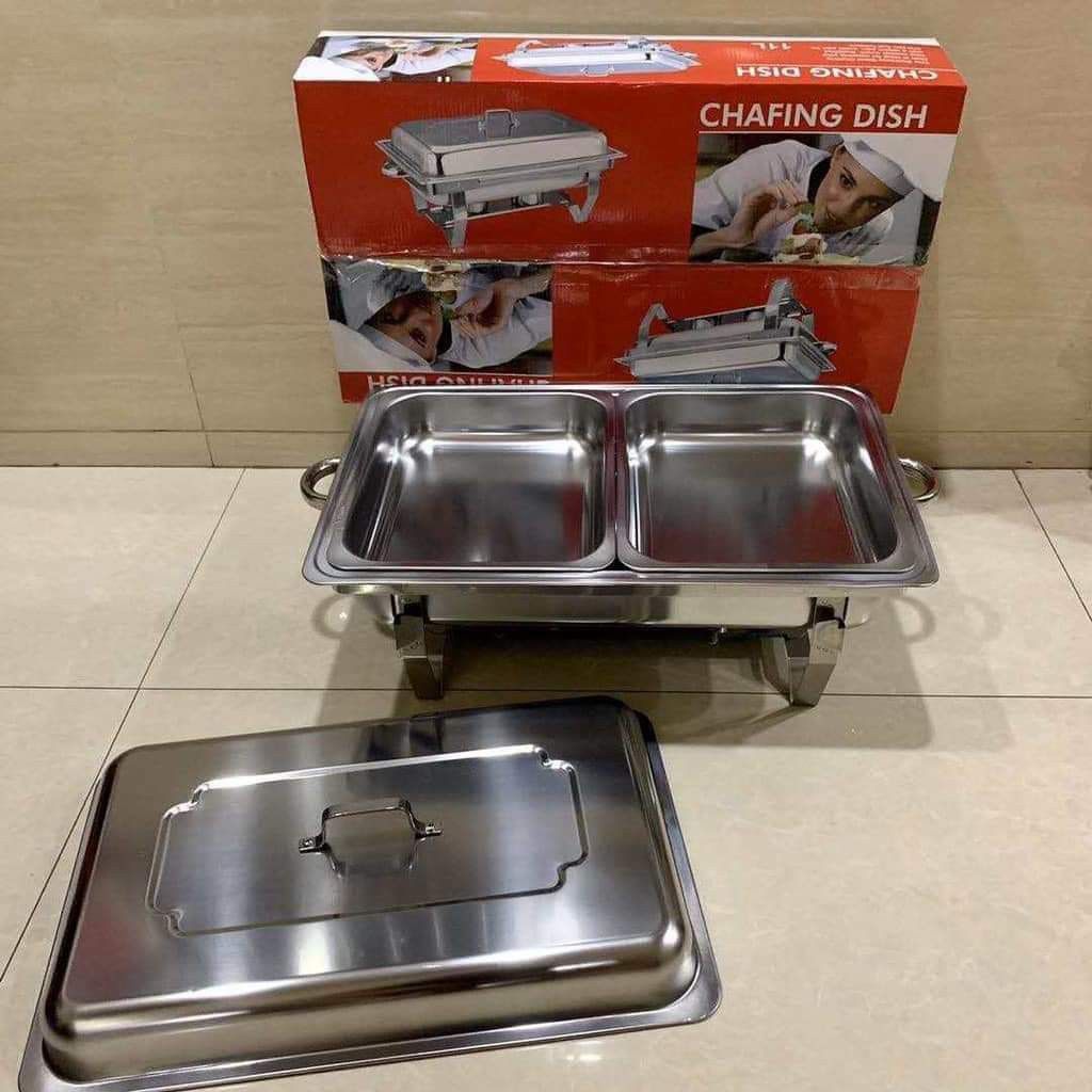 Chaffing dish 11L double pan (Category: Cookware & Accessories) located in Manila. Submitted by yzlshop (Listing ID 1291053363, Image 1). Description: Brand new We offer COD , same day delivery within metro manila via Lalamove/Grab pm for more info. thank you!.