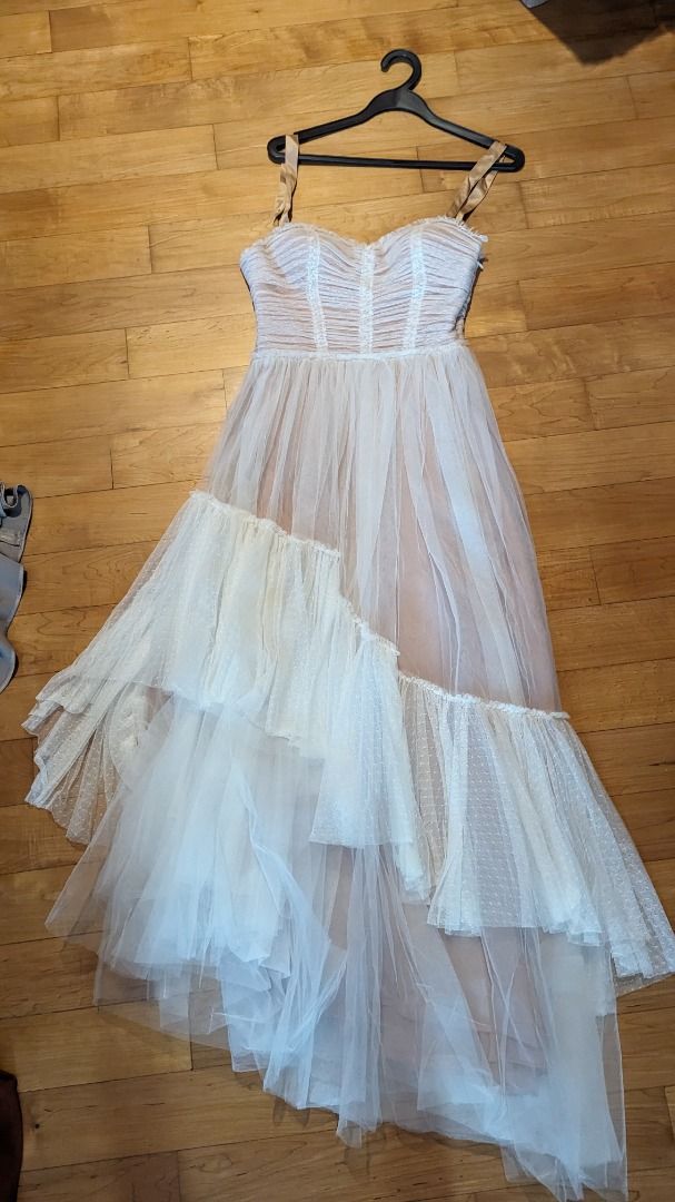 Cinq a sept coletta tulle dress in ivory