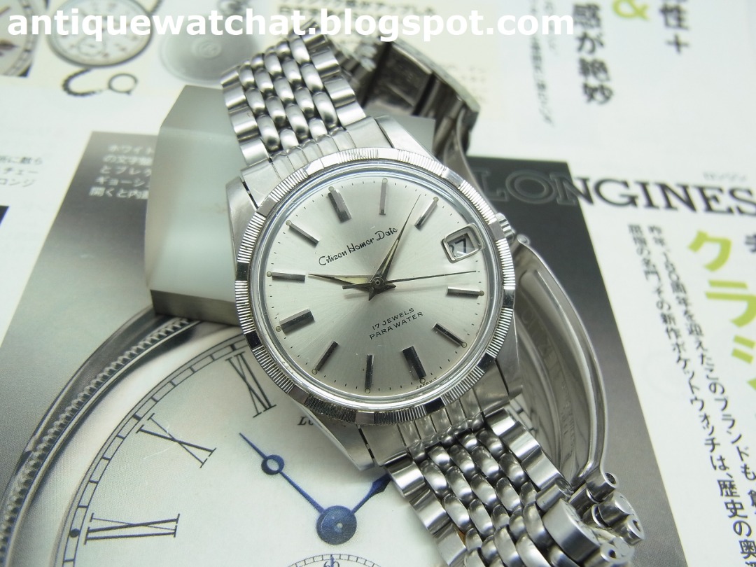 CITIZEN HOMER DATE PARA WATER 17 JEWELS HAND WINDING 1968 s
