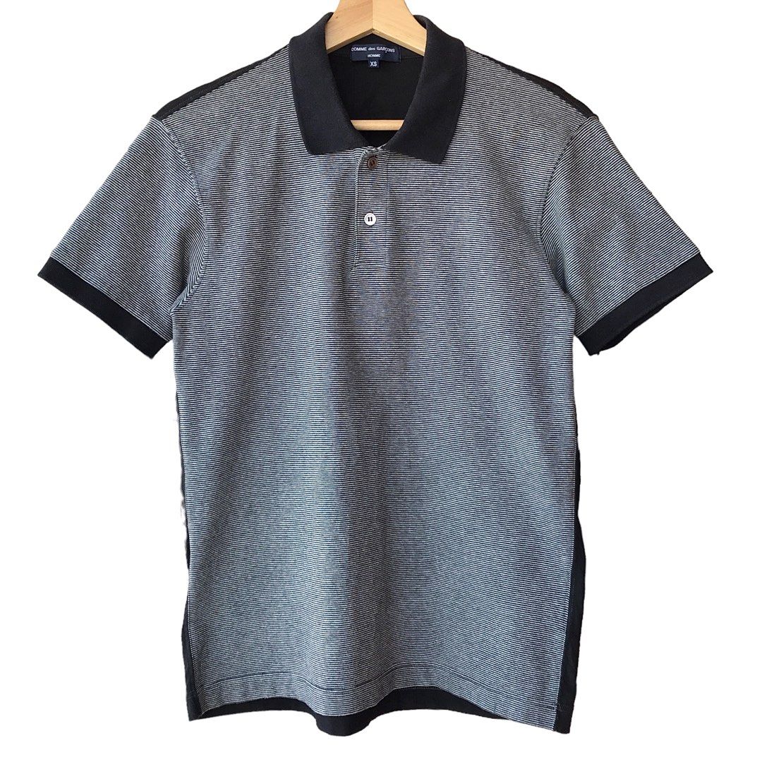 SALE Comme des Garcons Homme CdG Japan Slim Stripe Polo Tee