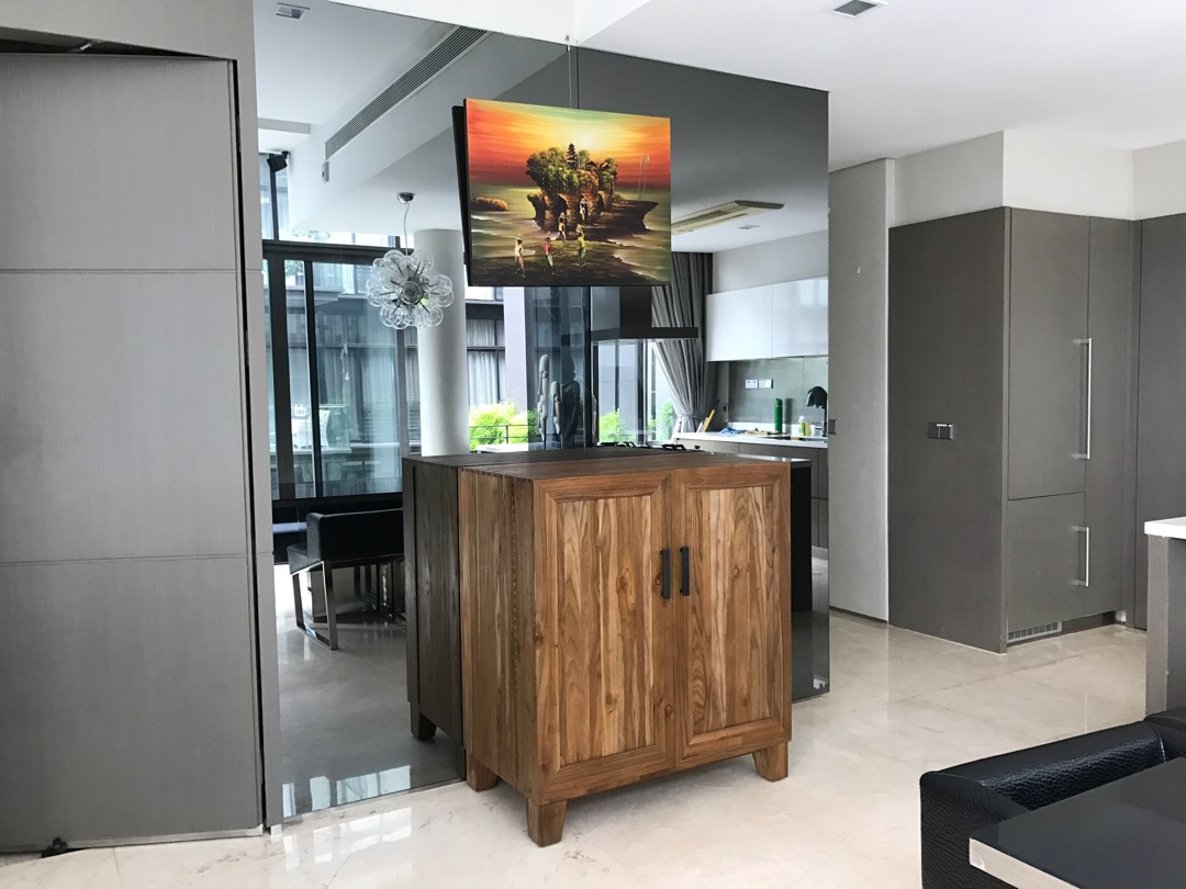 Marin shiitake online bar cabinet