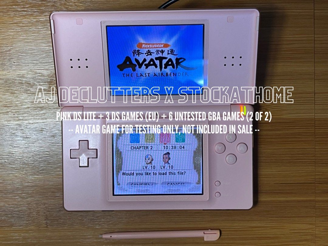 [DS Lite] Nintendo DS Lite Set + 9 Games (Category: Nintendo) located in Lapu Lapu. Submitted by stockathome (Listing ID 1291028156, Image 2). Description: 👋 KINDLY READ DETAILS BEFORE SHOOTING ME QUESTIONS 🤍 💬 RFS: Letting go of precious collectibles to fund savings. 🗒️ NOTES / OTHERS: ₱2300 - buttons are crisp - audio is good - upper screen has a vignette, does not affect gameplay - lower screen has some issues but touch function still work