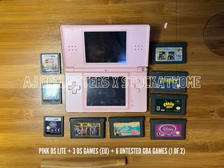[DS Lite] Nintendo DS Lite Set + 9 Games