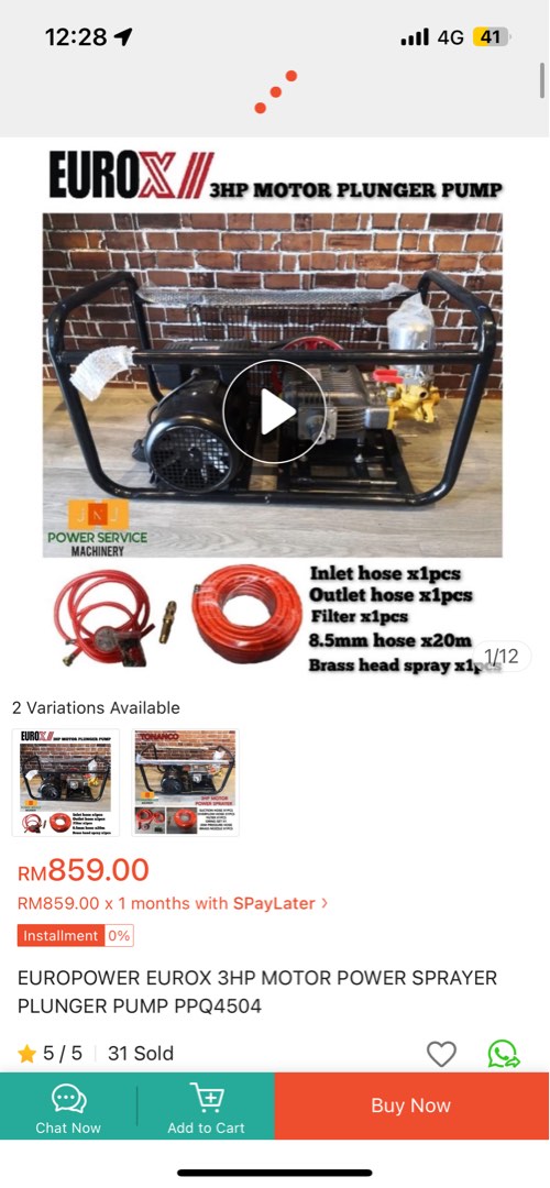 Euro high pressure store washer