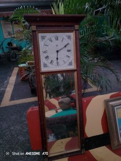 For sale vintage mirror wall clock