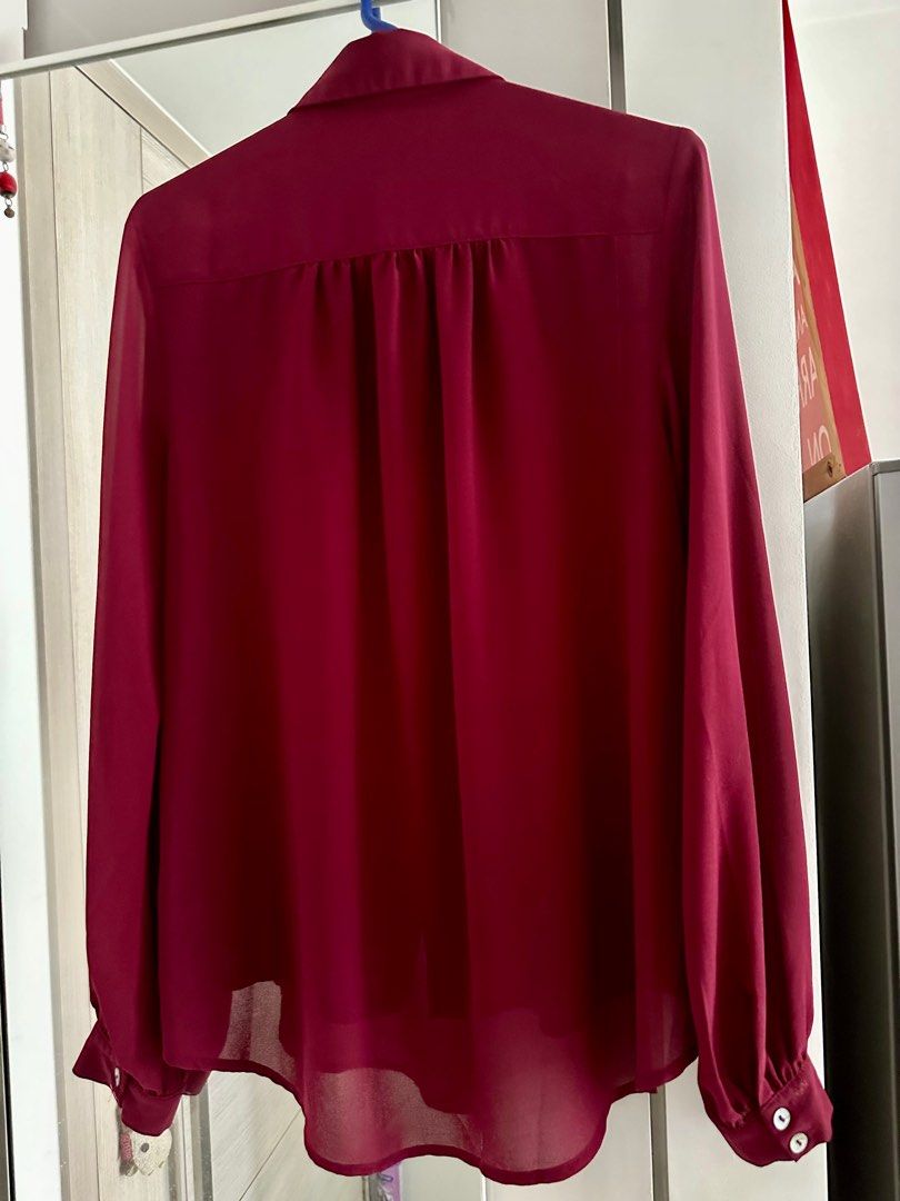Forever 21 Maroon Blouse size S