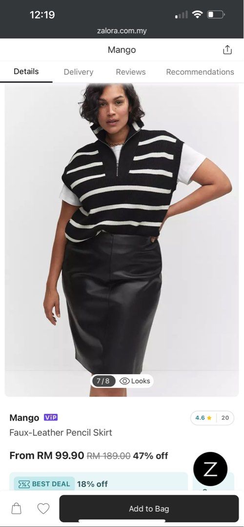Free delivery Black leather pencil skirt plus size friendly Women s Fashion Bottoms Skirts on Carousell