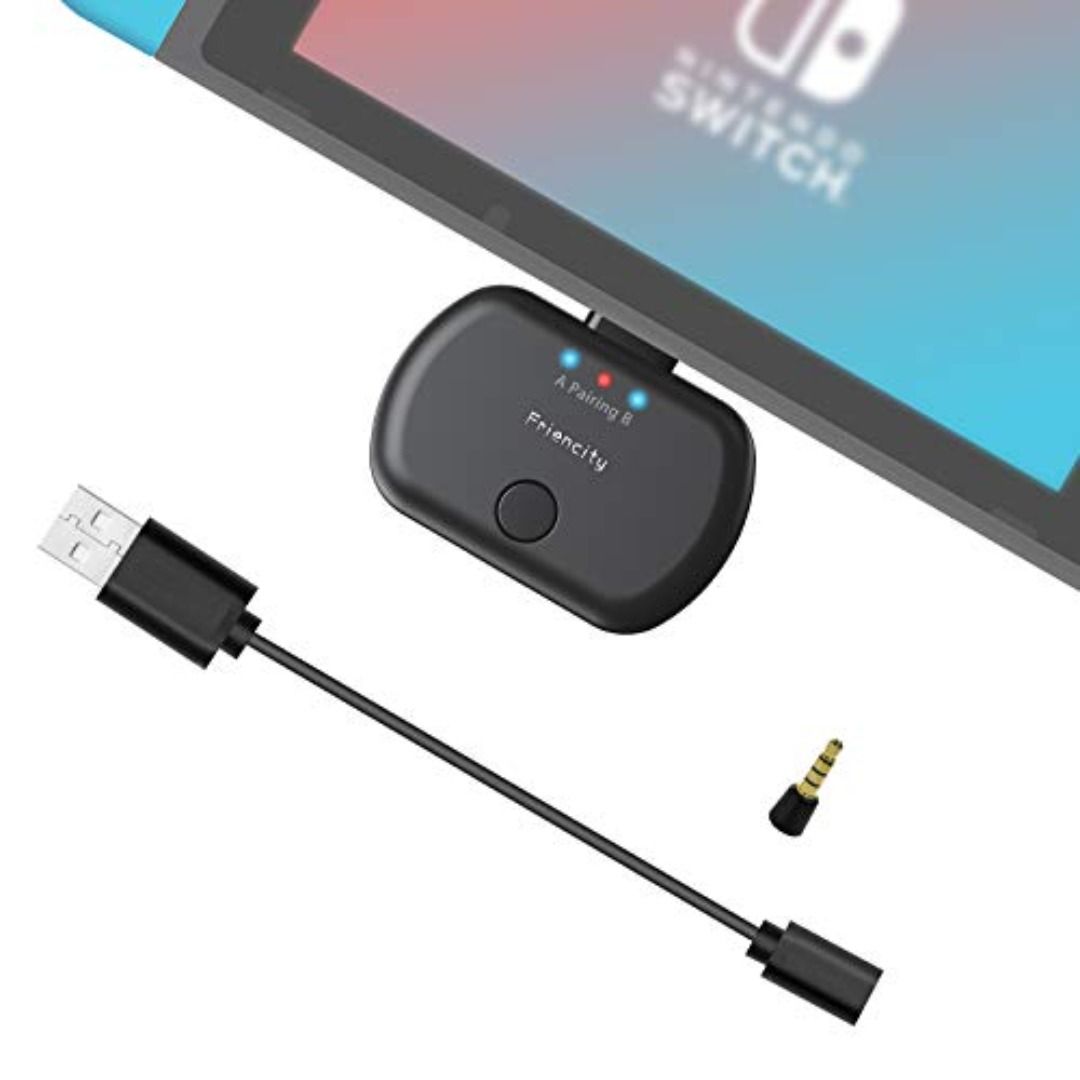 Friencity Bluetooth Audio Transmitter for Nintendo Switch PS4 Low