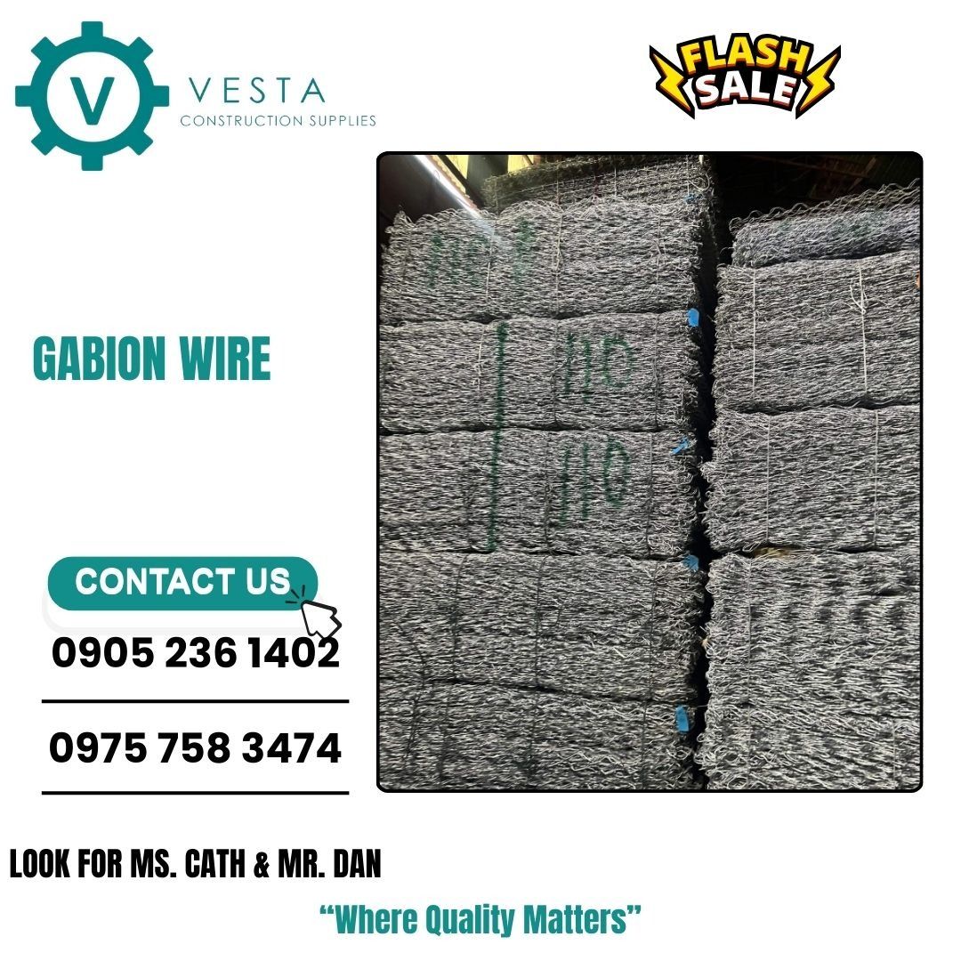 GABION WIRE (Category: Construction & Building Materials) located in Manila. Submitted by cathvesta_sales (Listing ID 1291042812, Image 1). Description: .