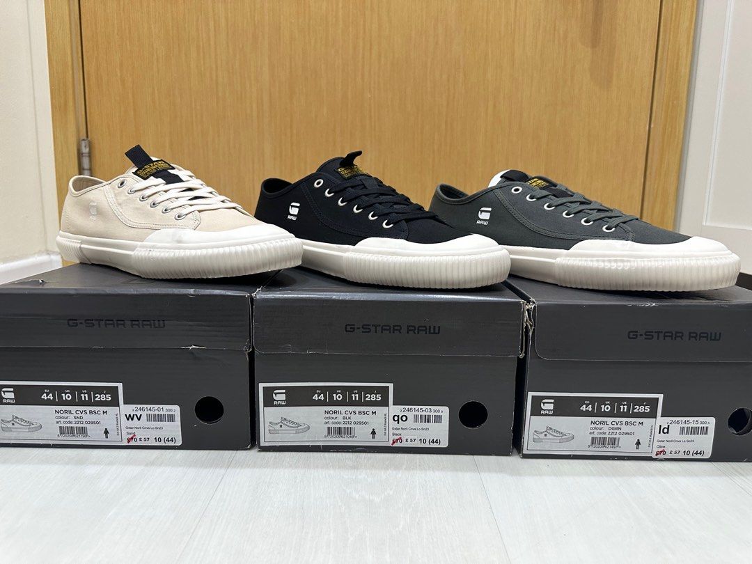 G-Star Noril Canvas Low Trainers, Men's Fashion, Footwear