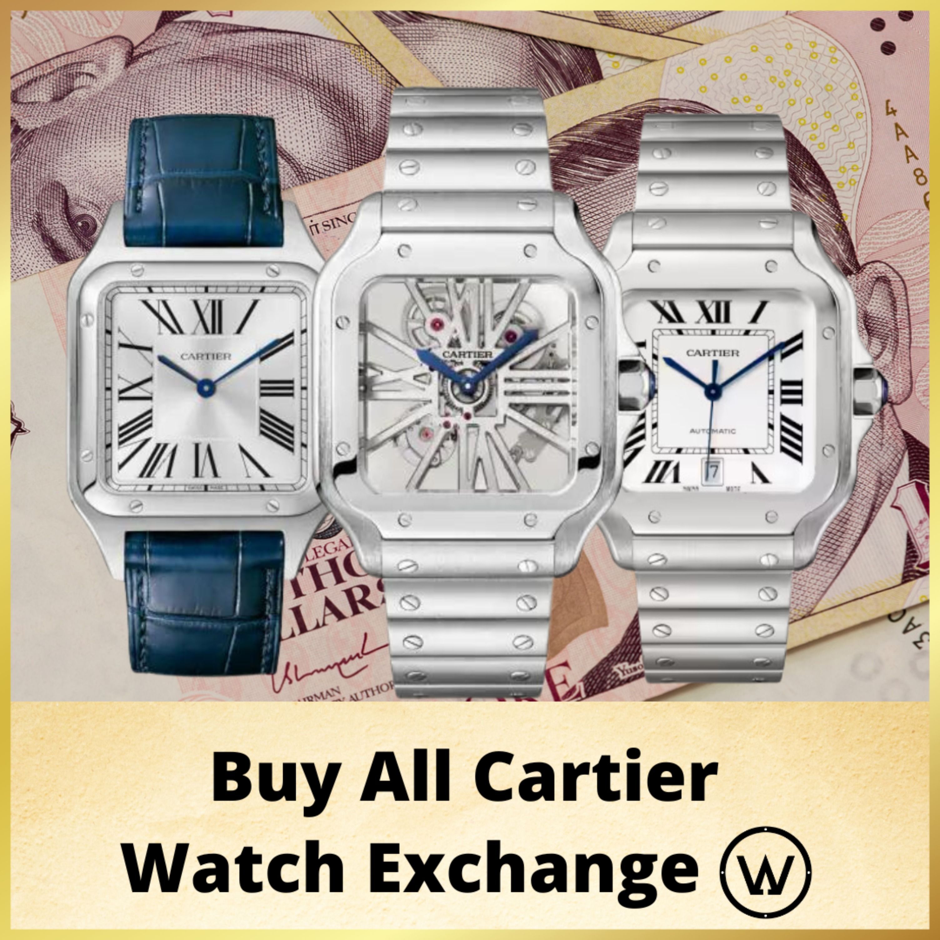 High Valuation Buy All Cartier Santos Large Medium Small Dumont Skeleton Tank Louis Panthere Ballon Bleu