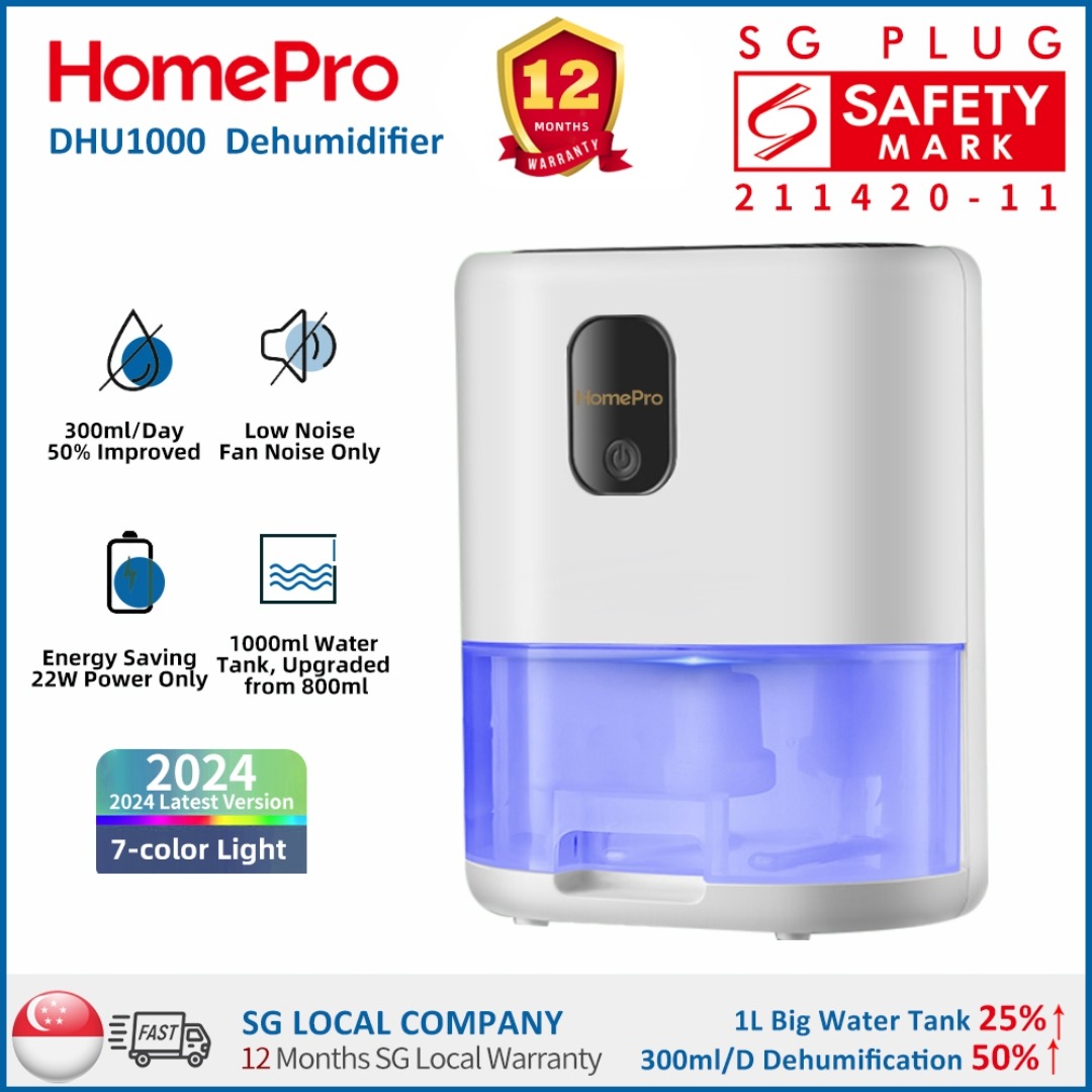 HomePro Dehumidifier 2023 New Model 300ml/Day under 80 Humidity