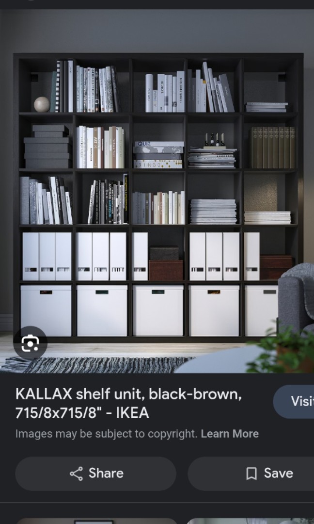 KALLAX shelf unit, black-brown, 715/8x715/8 - IKEA