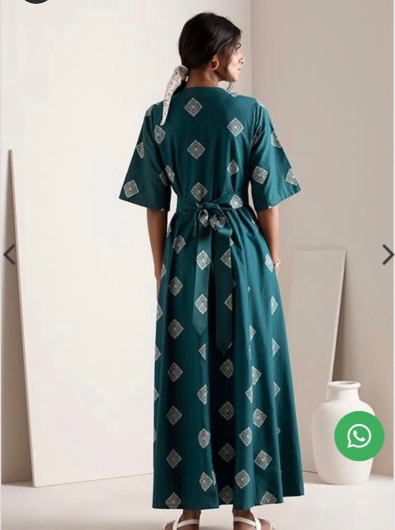 indya green dress Bubble Sleeve Dress Belle S / Mint Green main image 1