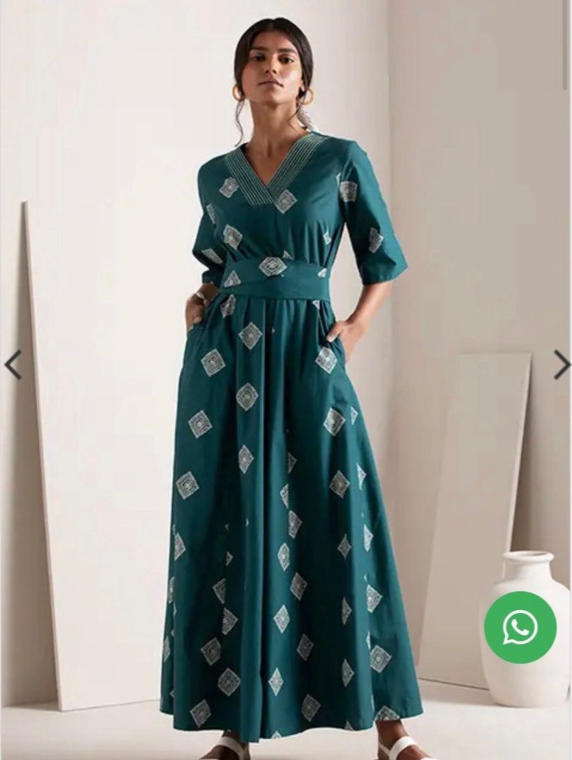 Buy Women Sage Green Zari Sequin Embroidered Gown - Feed Luxe Gown - Indya