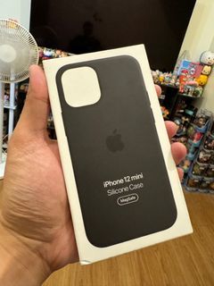 iPhone 12 mini black silicone case