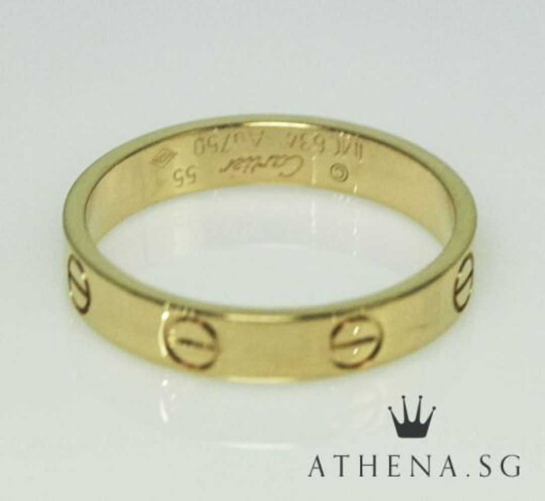 JW WR 348 18K RG CARTIER LOVE RING 3.6MM 3.38G SIZE 55 CERT Women s Fashion Jewelry Organisers Rings on Carousell
