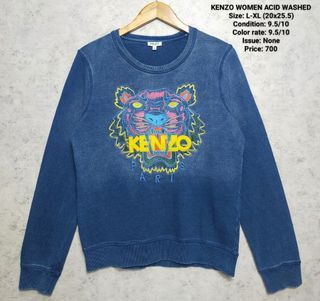 KENZO ACID WASHED PULLOVER