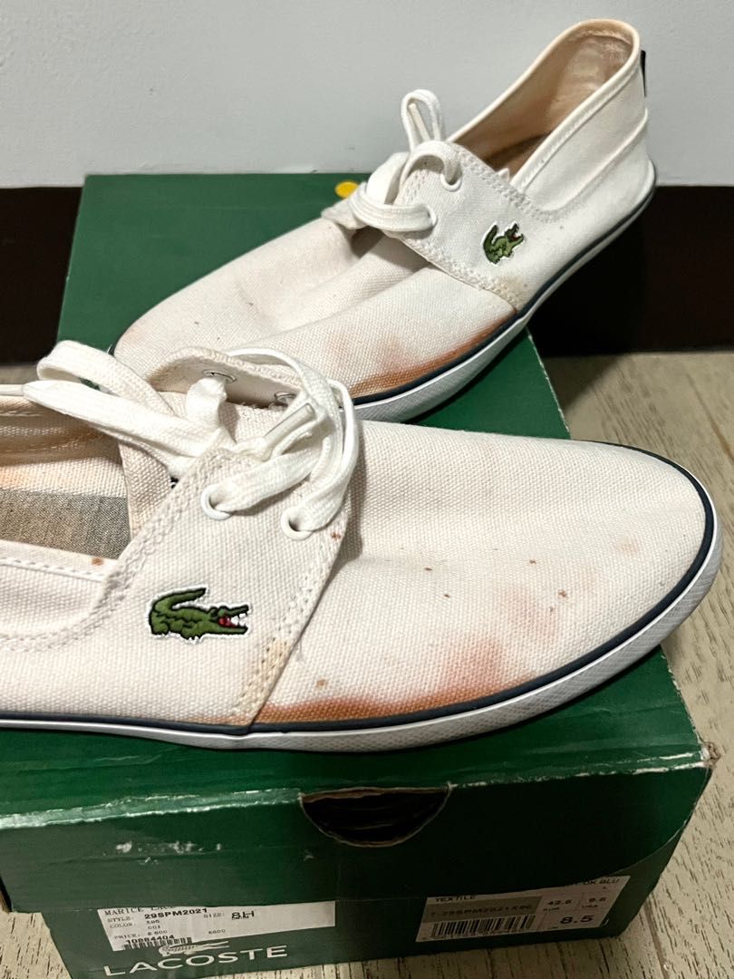 Lacoste shoes no laces clearance