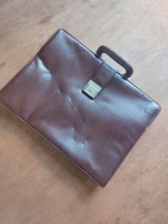 Laptop, Document, Office Leather Hand Bag with Lock and key - made in japan
