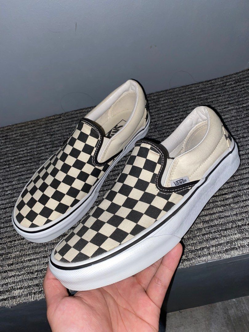 Checkerboard vans womens size on sale 8