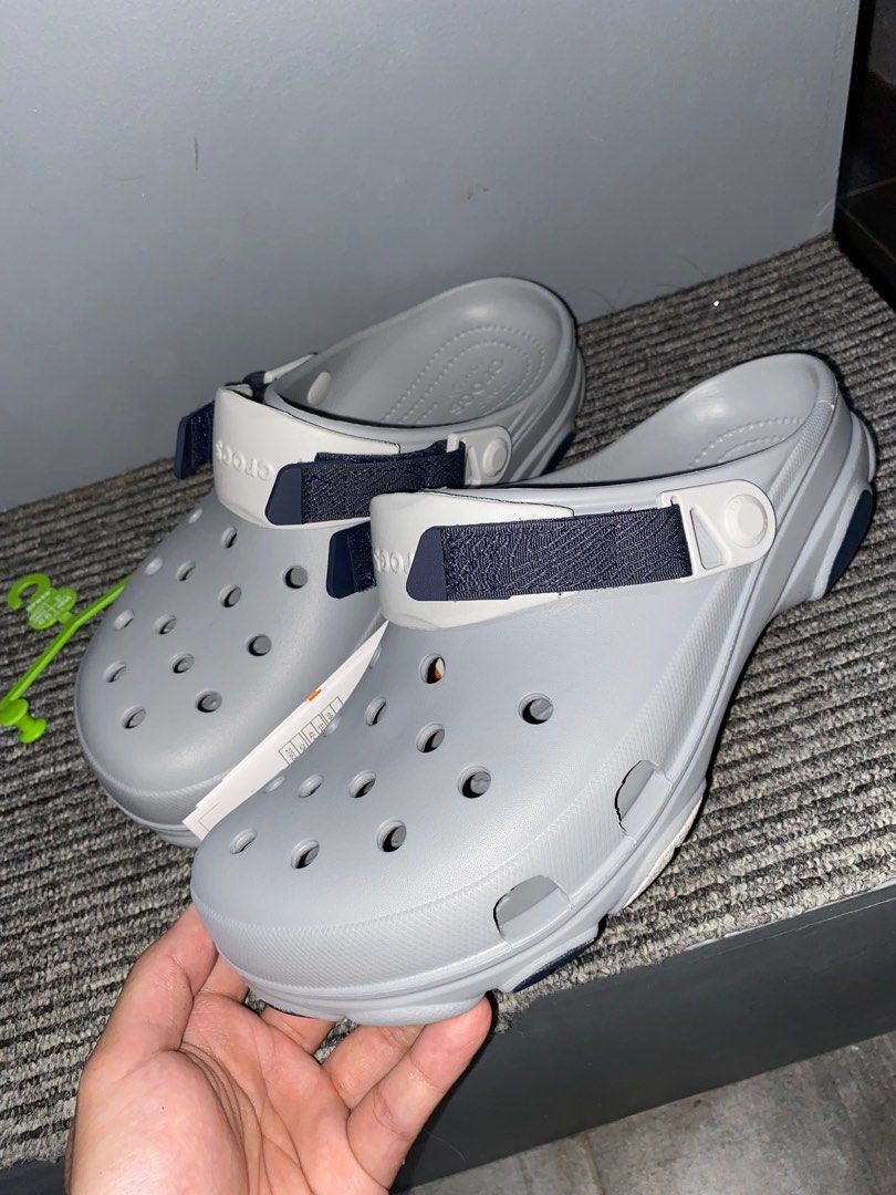 LEGIT Size M9 Crocs All Terrain Clog Light Grey Men s Fashion
