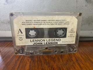 LENNON LEGEND JOHN LENNON CASSETTE TAPE - Philippine Release BEATLES Album - Cassette only NO INLAY