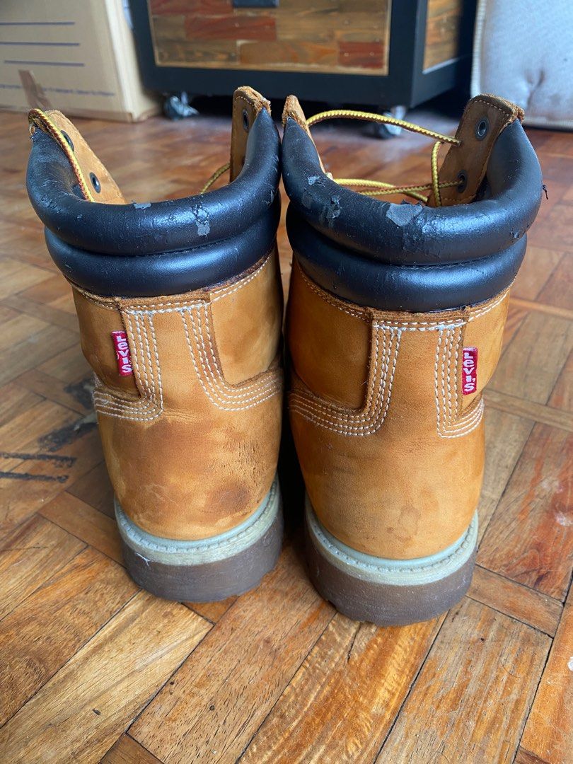 Levi s Leather Boots Men s Fashion Footwear Boots on Carousell