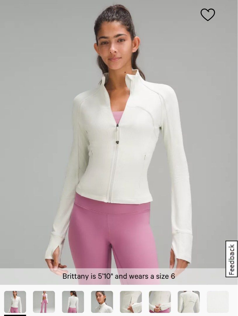 ORDERS CLOSED* Lululemon cropped define jacket ribbed Nulu, Women's  Fashion, Activewear on Carousell