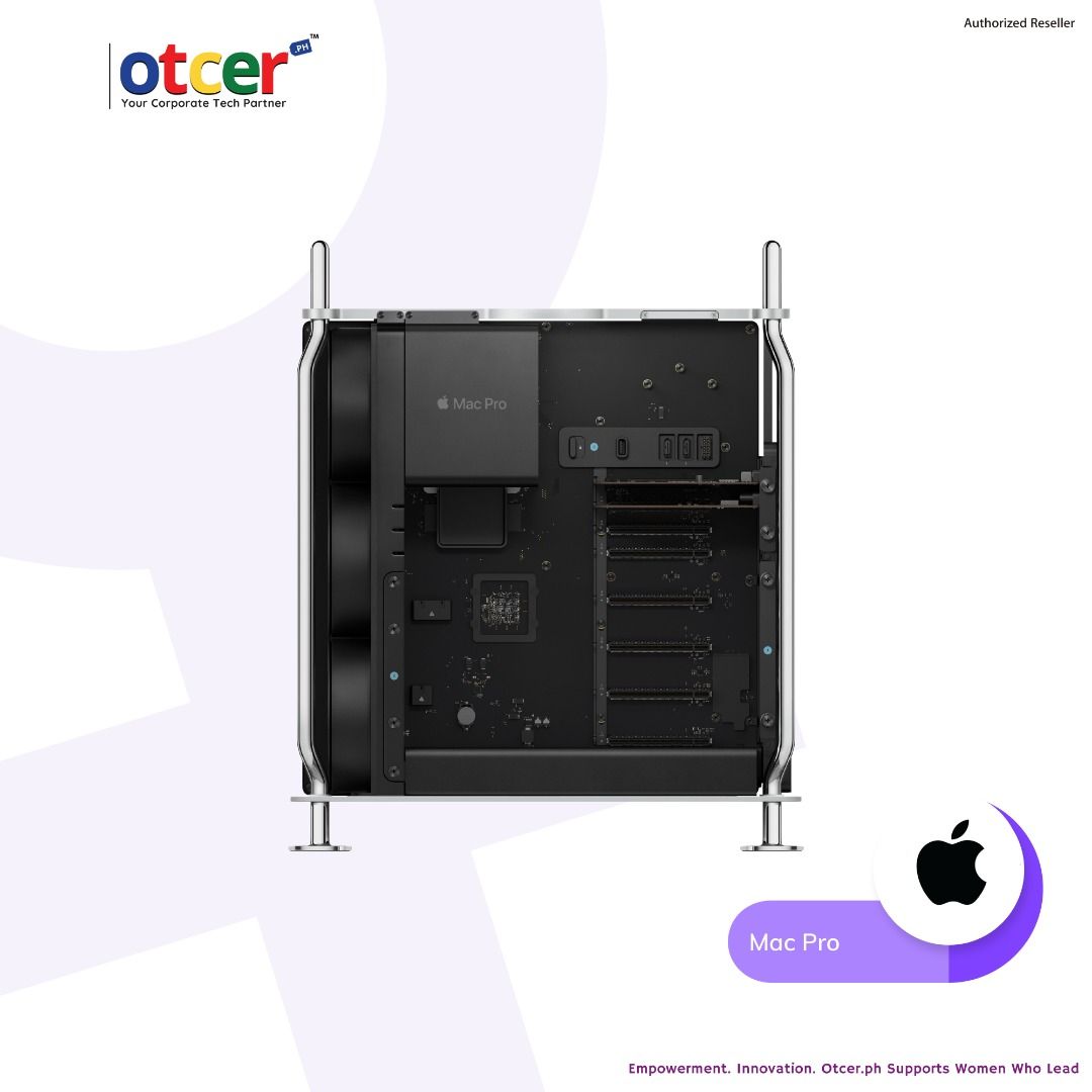 Mac Pro (Category: Desktops) located in Pasig City. Submitted by otcer.philippines (Listing ID 1291105381, Image 3). Description: Your current workstation is holding you back. The Mac Pro's revolutionary performance will make you question everything you thought you knew about speed. Starts at Php 449,990.00. Learn more: https://otcer.ph, contact us on +63 919 839 9123 or e-mail: sales@otcer.ph. #MacPro #upgrade #gamechanger #businesstech.