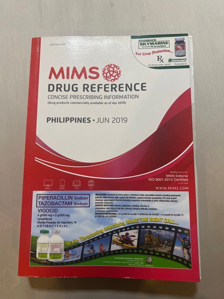 MIMS drug reference 2019 (Category: Textbooks) located in San Fernando. Submitted by _prelovedbysflp (Listing ID 1291100327, Image 1). Description: .