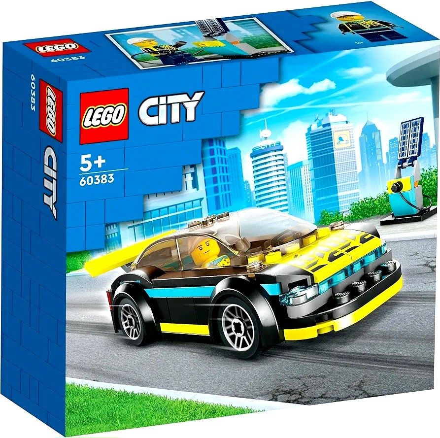 MISB Lego City 60383 Electric Sports Car Includes A Pretend Solar Powered Charging Station Cool Sports Car With A Driver Minifigure 95 Pieces