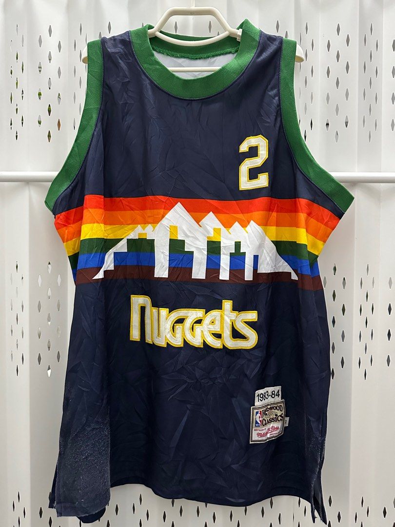 Mitchell Ness NBA Denver Nuggets 83 84 Alex English Jersey Men s Fashion Tops Sets Tshirts Polo Shirts on Carousell