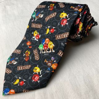 M&M Black Novelty Necktie