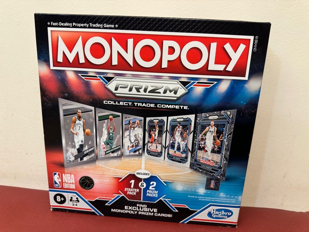 Monopoly Prizm: 2022-23 NBA Trading Cards Booster Box, 24 Panini Prizm  Trading Cards, Collect or Use with Monopoly Prizm: NBA Edition Board Game,  Ages 8+ 