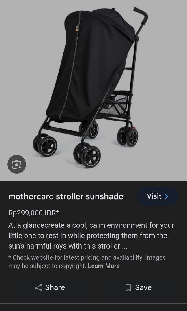 Mothercare stroller sunshade store