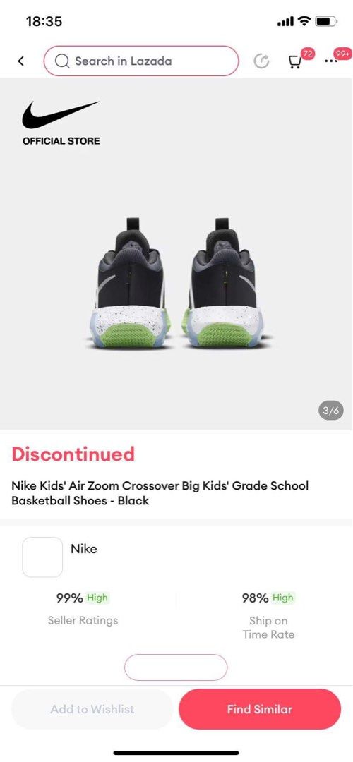 Nike Kids Air Zoom-Original (Category: Sneakers) located in Quezon City. Submitted by emegurl (Listing ID 1291116583, Image 1). Description: Brand new . Di kasya ng anak ko. Size 7Y.