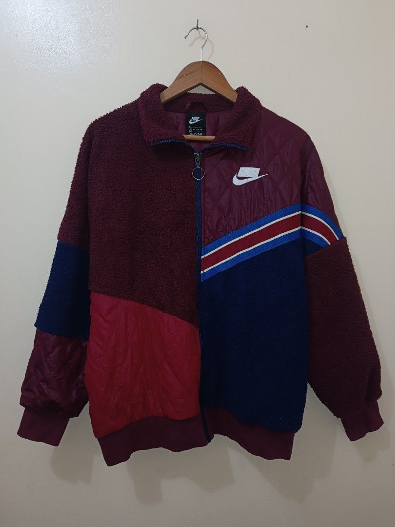 Nike full zip sherpa online track jacket