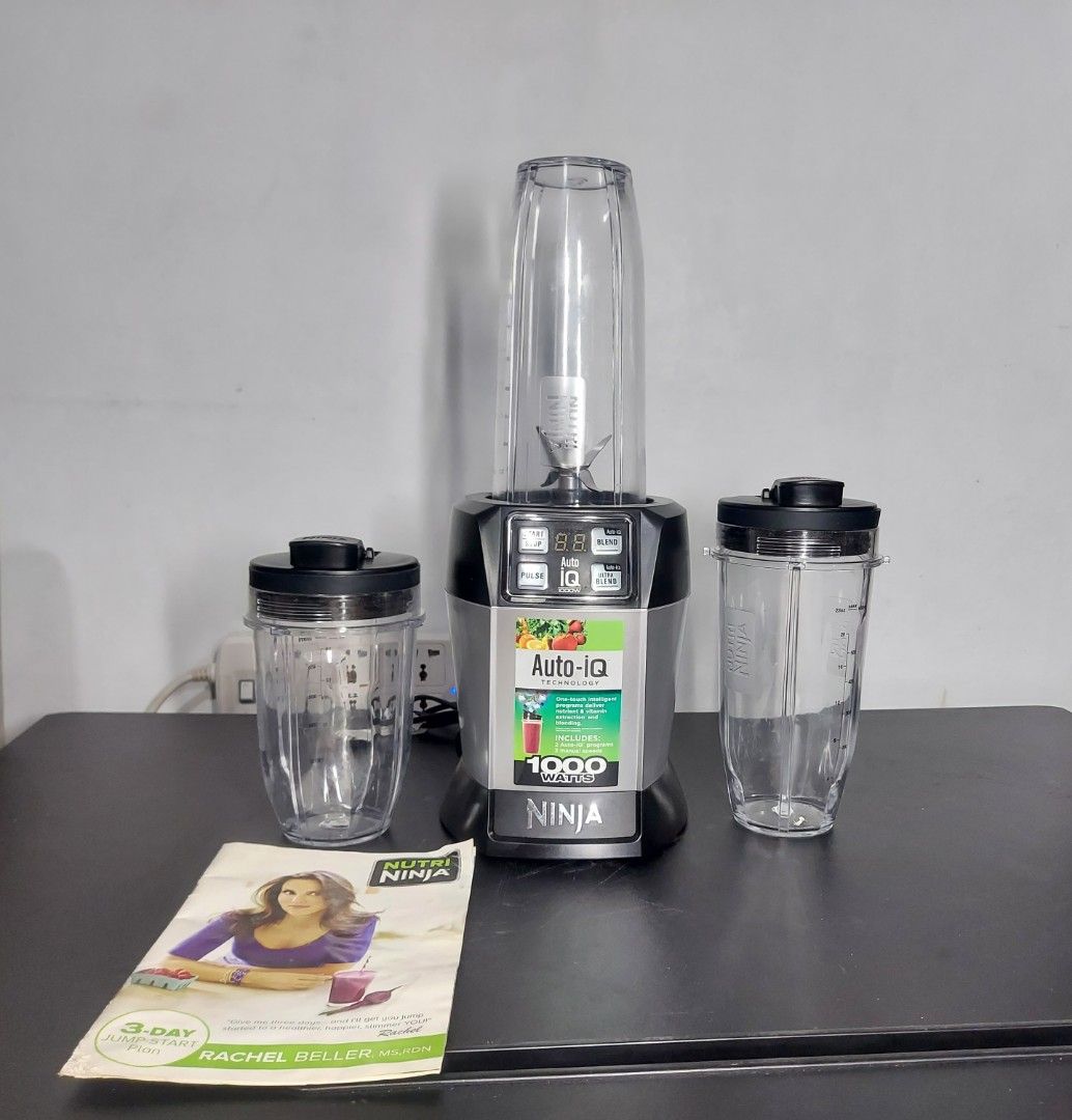 Nutri Ninja Auto iQ 1000watts (Category: Juicers, Blenders & Grinders) located in Taguig. Submitted by potato_corner (Listing ID 1291170675, Image 1). Description: Nutri Ninja Auto iQ 1000watts Australian mall pull out!!! No box Comes with: 2 to go Bottles 2 Bottle Lids Manual.