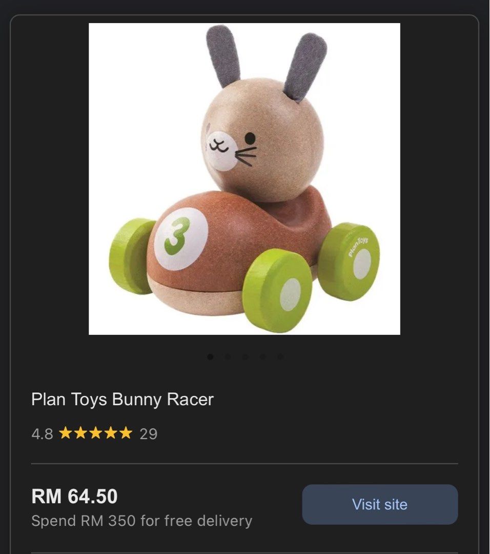 Plan toys bunny racer hot sale