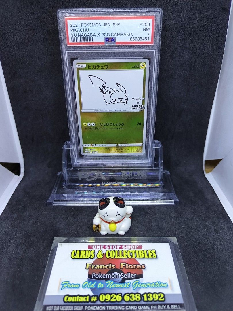 PSA 10 Pikachu 208/S-P – Yu Nagaba X PCG Campaign Promo (2021) Japanese Pokemon Card