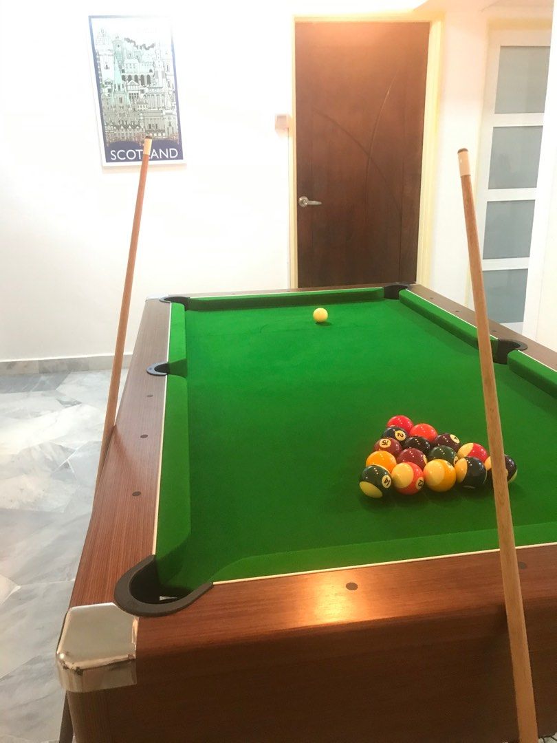 Used pool deals dining table