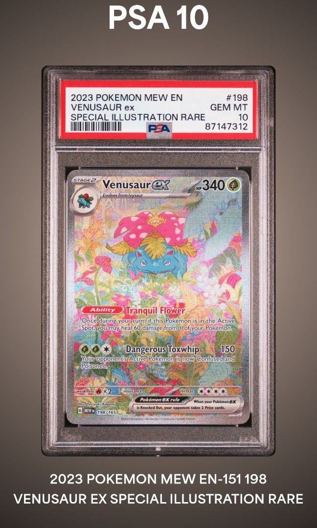 PSA 10 VENUSAUR EX SPECIAL ILLUSTRATION RARE 151 ENGLISH POKEMON TCG CARDS NOT CHARIZARD LUGIA UMBREON PIKACHU, Hobbies & Toys, Toys & Games on Carousell PSA 10 VENUSAUR EX SPECIAL ILLUSTRATION RARE 151 ENGLISH POKEMON TCG CARDS NOT CHARIZARD LUGIA UMBREON PIKACHU, Hobbies & Toys, Toys & Games on Carousell