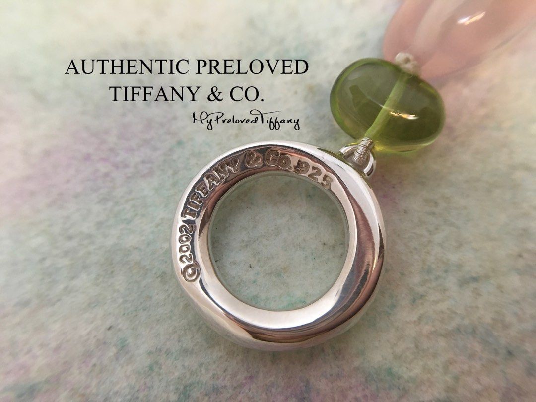 RARE Authentic Tiffany Co Rose Quartz Peridot Twist Toggle Bracelet Silver Women s Fashion Jewelry Organisers Bracelets on Carousell