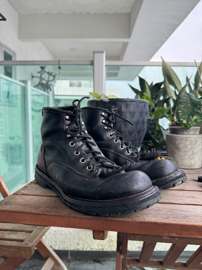 Red wing logger boots black sales