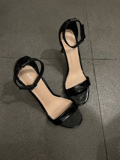 Black Rusty Lopez Ankle-Cuff High Heels (Size 39)