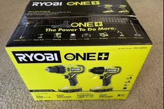 RYOBI PCL1200K2 18V Cordless 2-Tool Combo Kit with Drill/Driver, Impact Driver, (2) 1.5 Ah Batteries, and 110V Charger,  Powerful motor provides up to 515 in./lbs. of torque, Brand new in box.