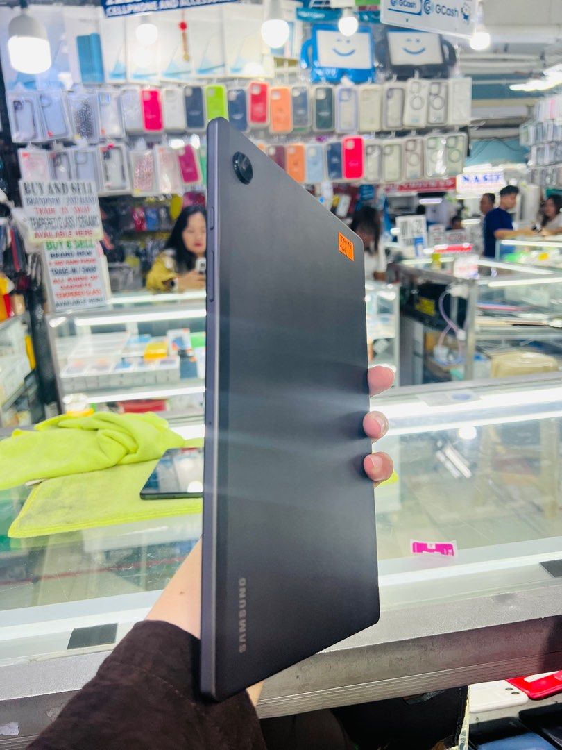 Samsung Tab A8 64gb Wifi (Category: Samsung) located in San Juan City. Submitted by javedsgadgetshop (Listing ID 1291160247, Image 3). Description: OPEN FOR INSTALLMENT VIA CREDIT CARD/GGIVES & SWAP/TRADE-IN! WE BUY AND SELL ( ANYKINDS OF UNIT BINIBILI PO NAMIN)! PTPA : Padelete po f bawal Read ❗️Onhand ‼️ Samsung Tab A8 •64gb •NTC Variant •Good batt health •Wifi Only •95% Smoothness •No hidden issue | No Repaired •100% Authentic | Not Refurbishe